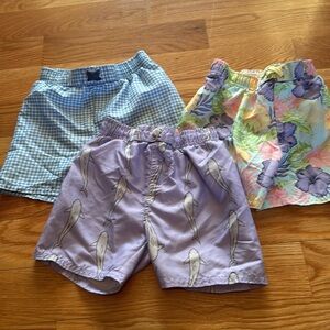 Rugged Butt Colorful Swim Shorts Set